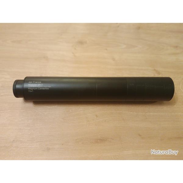 Silencieux DPT magnum 9.3x62 cal 375 recouvrement canon M15x100