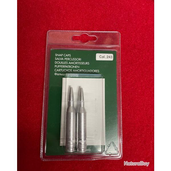 DOUILLES AMORTISSANTES : CALIBRE 243 WINCHESTER, ALUMINIUM, NEUVE POUR CARABINE.