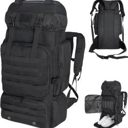 Sac &agrave; dos 80LTactique Militaire Molle Grande Capacit&eacute; Imperm&eacute;able Outdoor Chasse Escalade Randonn&eacute;e