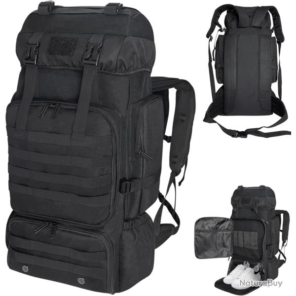Sac � dos 80LTactique Militaire Molle Grande Capacit� Imperm�able Outdoor Escalade Chasse Randonn�e