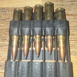 Lot de 5 munitions sako cal 7.08 rem 150 grains