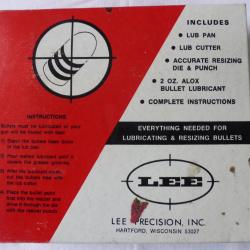 Outillage Lee neuf en boite r&eacute;f  Cal 308