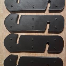 Lot de 4 Intercalaires (spacer) pour ch&acirc;ssis MDT Oryx/XRS