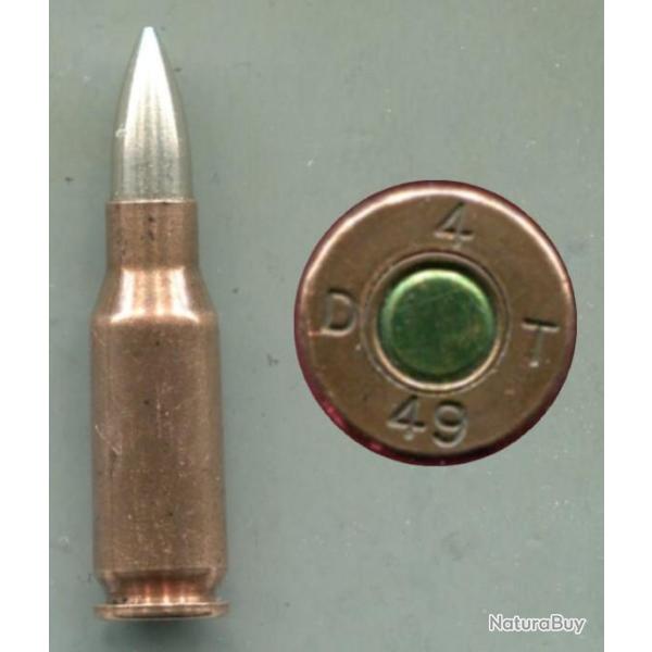 7.5 X 38 Suisse Exp�rimental Mle 1949 - TRES RARE calibre suisse - de plus avec �tui laiton cuivr�