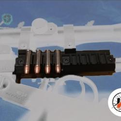 CHIAPPA  22lr - Porte-cartouche Chiappa Little Badger 1unit&eacute; sur rail Picantiny NOIR ( 22lr )