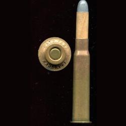 8 x 57 R M88A - RARE - base Mauser A - balle calepin&eacute;e - marquage relief : PATR. FABR. + KARLSRHUE +