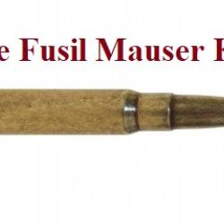 R&eacute;plique  balles  Fusil Mauser K98
