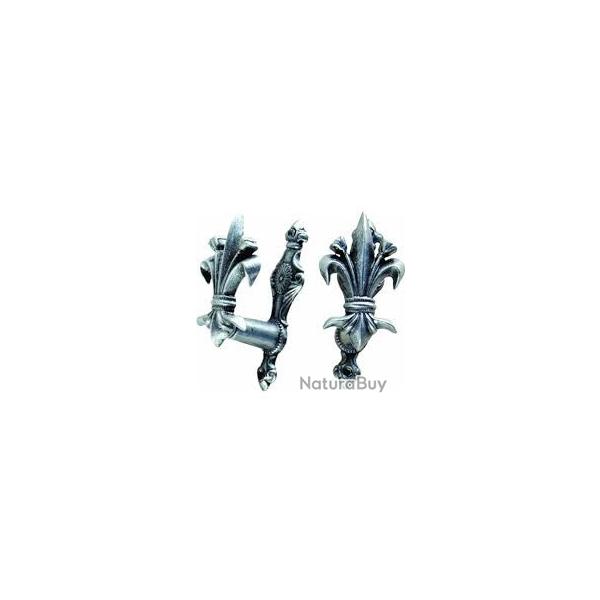 Support Mural Fleur de Lys gris