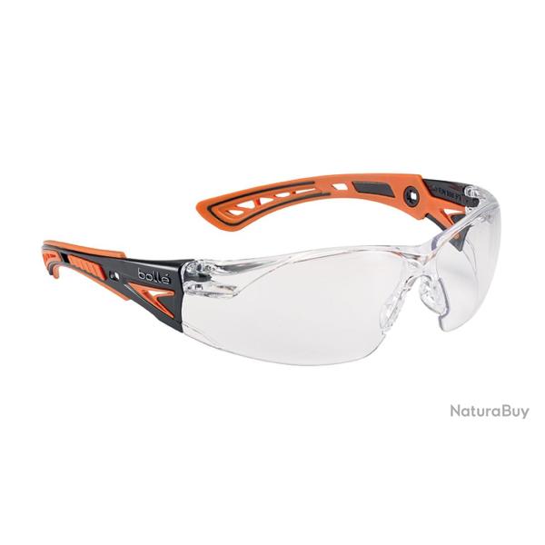 LUNETTES BOLLE RUSH+ PC TRANSPARENTES ORANGE - BOLL�