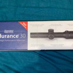 Lunette de battue Hawke Endurance 30 avec r&eacute;ticule lumineux