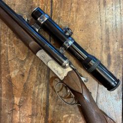 Express Pierre Artisan Crosse &agrave; la Fran&ccedil;aise Joliment R&eacute;alis&eacute;e Calibre 9,3x74R et Lunette