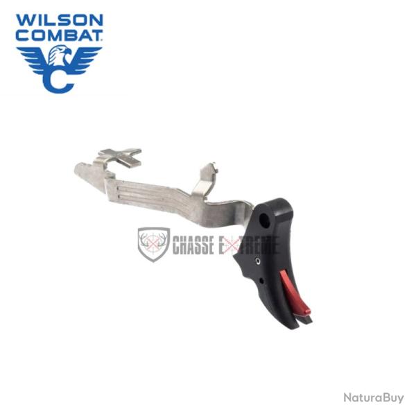 D�tente WILSON COMBAT Glock Gen 5 Curved Noir/Sur�t� Rouge