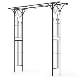 Arche de jardin en m&eacute;tal pour plantes grimpantes 205 x 52 x 206 cm stabilit&eacute; robuste personnalisabl