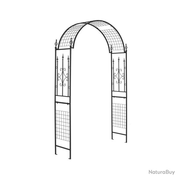 Arche de jardin moderne pour plantes grimpantes 143 x 40 x 234 cm design �l�gant et robuste en m�ta