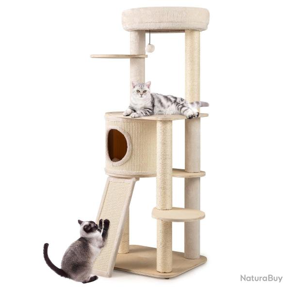 Arbre � chat avec condo et perchoir 58 x 48 x 143 cm confort et jeu interactif style moderne en con