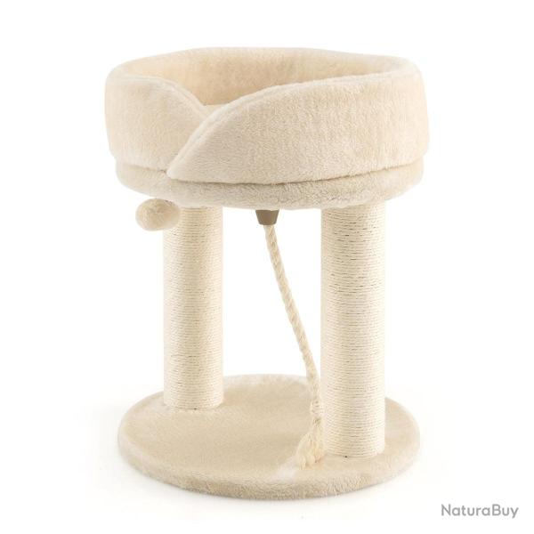 Arbre � chat tour avec griffoir 43 x 43 x 53 cm solide et confortable design moderne en agglom�r� b