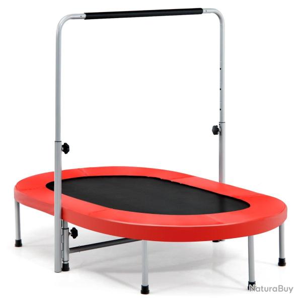Trampoline pliable pour 2 enfants 154 x 89 x 92-132 cm s�curit� renforc�e ambiance conviviale en ac