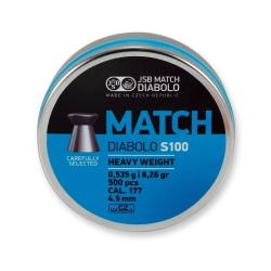 Plomb JSB Diabolo S100 Blue Match Cal.4,5  x500