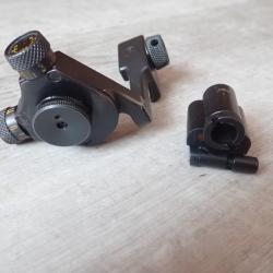 TAR : Dioptre + tunnel avec iris pour tirs de pr&eacute;cision avec fusil Rubin Schmidt K31 Suisse