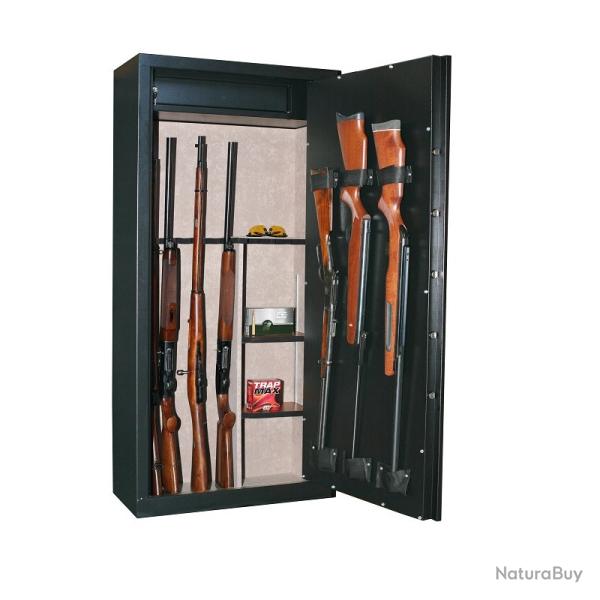 Armoire 14 fusils + coffre interne
