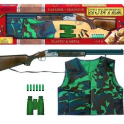 Kit de fusil jouet avec gilet de chasse et jumelles jeu PARABELLUM