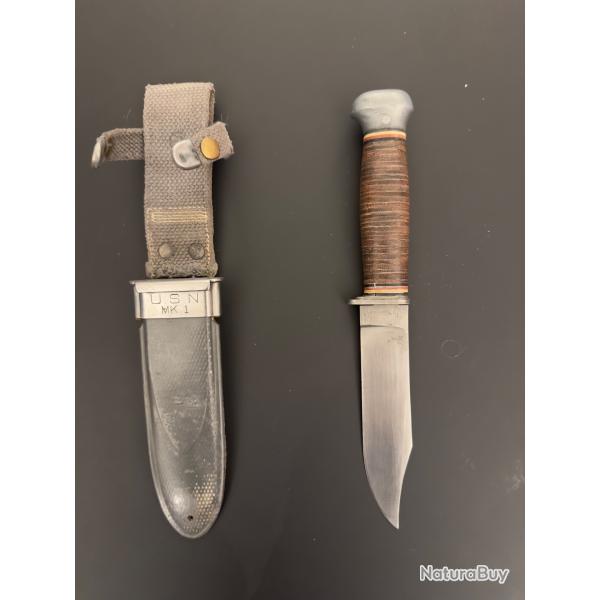 Couteau US MK1  RH PAL35 et fourreau MK1