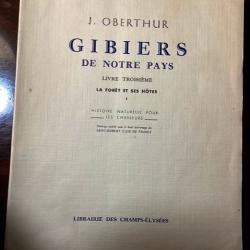 LIVRE.J.OBERTHUR GIBIERS DE NOTRE PAYS