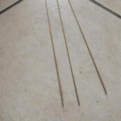 PROMO !!! - 3 baguettes de brasure argent diam&egrave;tre 1mm longueur 50cm id&eacute;ales restauration armes