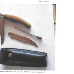 Couteau d'exception deux lames .