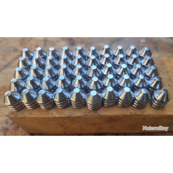 50 balles ogives REAL .577 pour calibre 58 plombs pur poudre noire