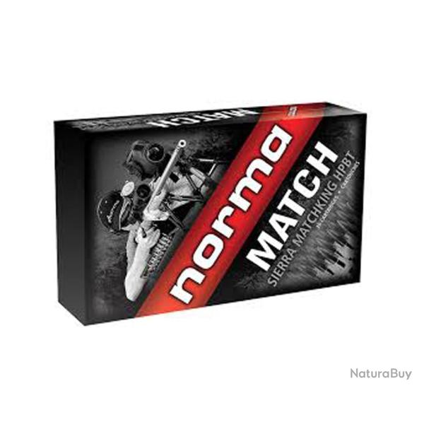 Cartouche 338 lapua Magnum Norma Match King - 300 grs (19.4g) x20