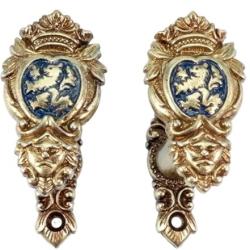 Support Mural Lion Bleu