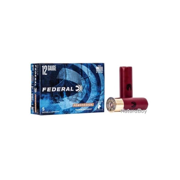 Chevrotines FEDERAL cal.12/70 12 grains power shok par 5
