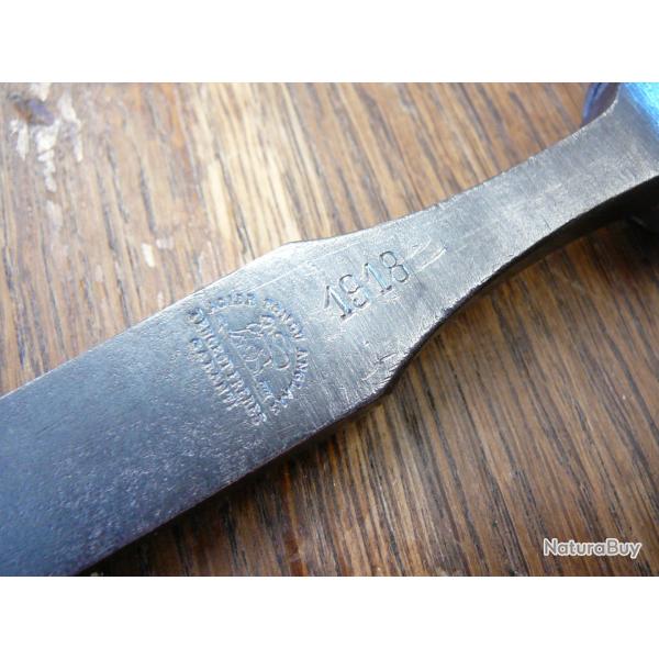 Outil � main militaire poilu 1918 guerre ww1 Ciseau � bois Peugeot Fr�res