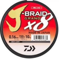 TRESSE J BRAID GRAND 135M 8 BRINS GRISE 0.28mm / 26.5kg