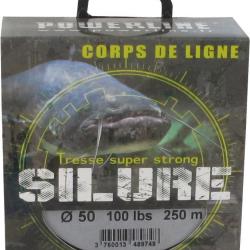 TRESSE SILURE 250M NEW 0.50mm-100lbs