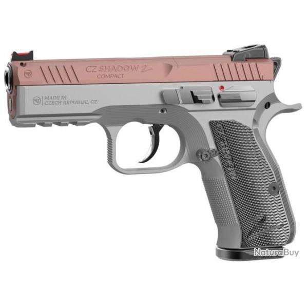 PISTOLET CZ 75 SHADOW 2 COMPACT INDUSTRIAL CALIBRE 9X19 ROSE