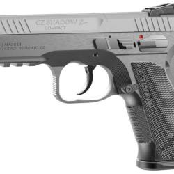 PISTOLET CZ 75 SHADOW 2 COMPACT INDUSTRIAL CALIBRE 9X19 SILVER