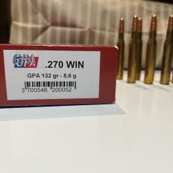 28 munitions GPA 270 WIN 132gr