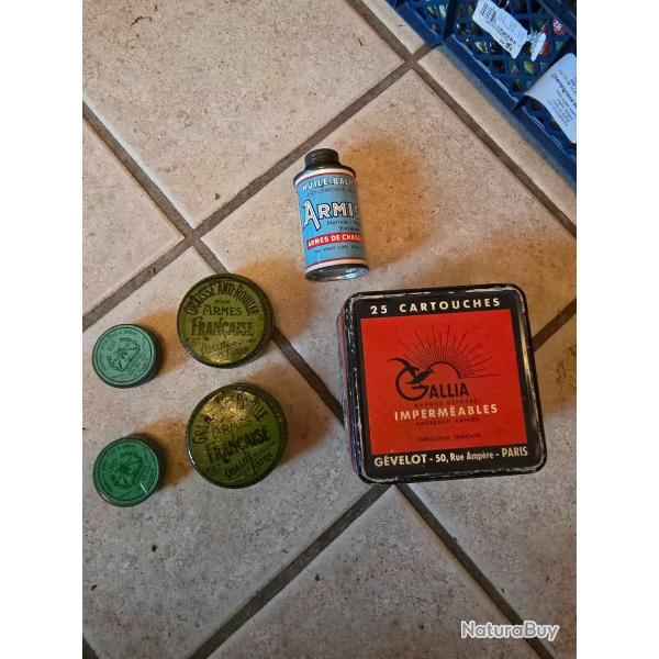 Lot 6 anciennes bo�tes pour collection ou pas