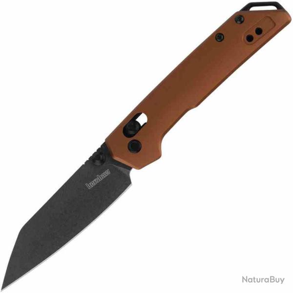 Couteau Kershaw Mini Iridium Lame Acier D2 Manche Aluminium Bronze DuraLock KS2051RBRZBW