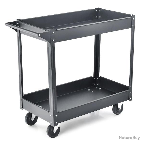 Chariot � outils lot de 1 85 x 41 x 79 cm antirouille 4 roues fonctionnelles style moderne en m�tal