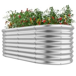 Jardini&egrave;re 165 x 80 x 60 cm fond ouvert circulation d'air optimale style contemporain en m&eacute;tal arge