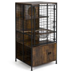 Armoire pour animaux multi-niveaux 60 x 60 x 125 cm avec armoire verrouillable design moderne en bo