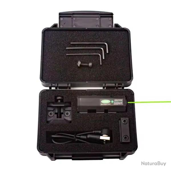 Laser vert tactique rechargeable pour montage sur rail picatinny weaver et Mlok