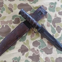 Camillus USMC avec marquage sur la garde, US WW2.