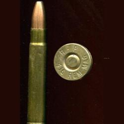 .416 Remington Magnum - marquage : R-P 416 REM MAG - balle cuivre pointe plomb