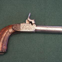 Tr&egrave;s joli pistolet &agrave; coffre &agrave; canon viss&eacute; &agrave; balle forc&eacute;e (A567)