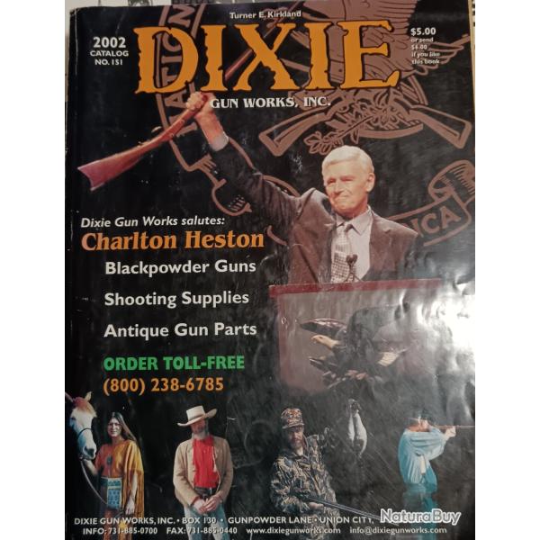 Catalogue Dixie gun Ann�e 2002,armes,�quipement, pi�ces d�tach�es..