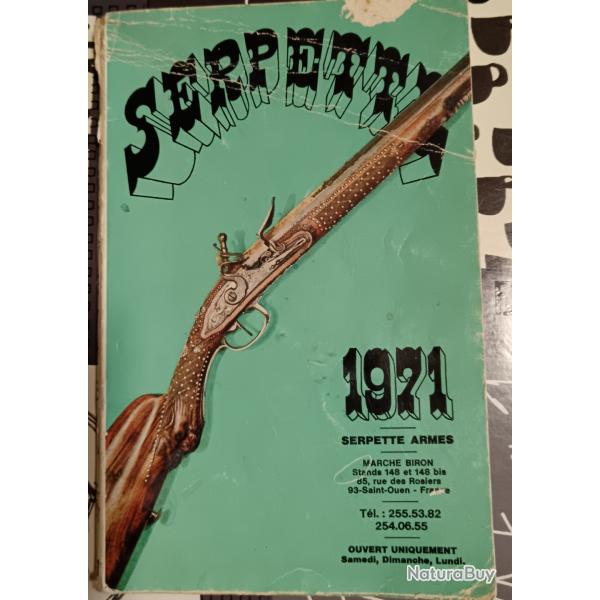 Catalogue Armes Western Serpette 1971